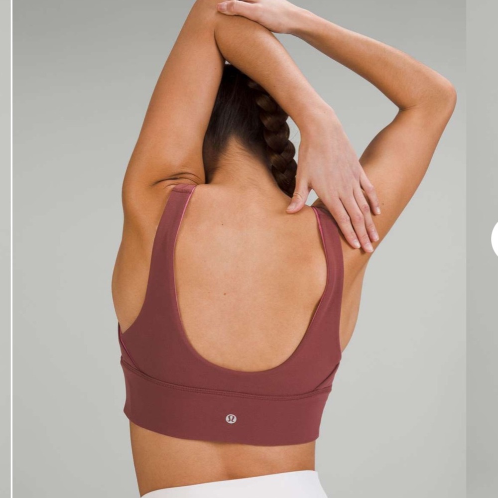 Lululemon Align Reversible Bra A/B Cup Smoky Red Pink Blossom Mauve Sports